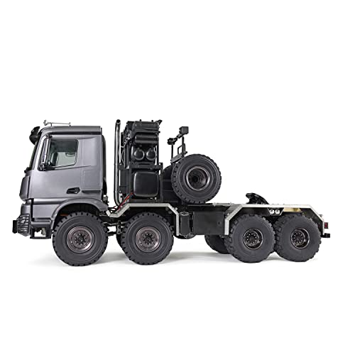 1/14 Metal 8X8 Off-Road Rc Tractor Heavy Tow Truck Arocs Model Diff Lock Servo Radio Assembled Light Sound #TOP1