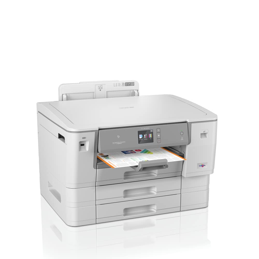 Brother HLJ6100DW Stampante Inkjet A3 a Colori con NFC, Rete Cablata e Wi-Fi, Duplex, 3 cassetti carta standard contenenti un totale di 750 fogli, Display Touchscreen a Colori 6.8 cm
