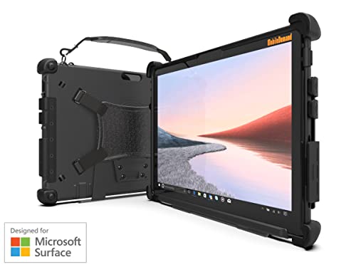 Mobiledemand Ultra Rugged Premium Case For Microsoft Surface Pro 8 – Heavy Duty Tablet Case – Briefcase Handle, Hand Strap, Easel, Stylus Holder – Shock Absorbing Rubber Bumpers, Fully Protective Case #TOP1