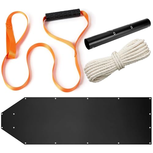 GearHill Deer Drag Sled, Tear-Resistant, Deer Drag Rope with Handle, Heavy Duty Portable roll up Deer Game Hauler Sled, Hunting Accessories, Perfect for Your Next Hunting Adventure