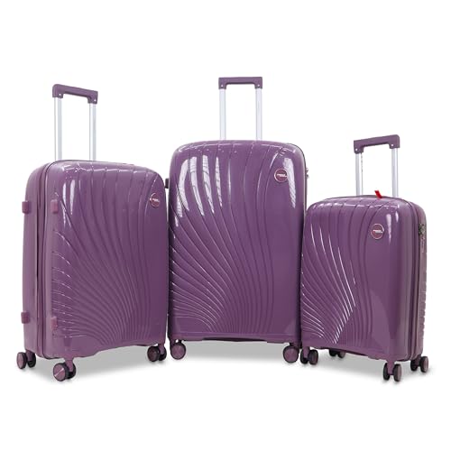 Image of AMERICAN TRAVELLER New York Trolley Bag | Durable Hard Shell | Durable Hard Shell , TSA Type Lock , Spinner Trolley Luggage, 360 Disc Spinner Wheels