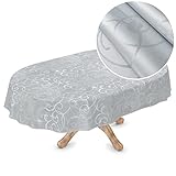 Élégant : La nappe en cire de qualité gastronomique repose parfaitement sur la table grâce à sa qualité de tissu épais. La brillance soyeuse et chatoyante et le passepoil font de cette toile cirée un véritable accroche-regard.