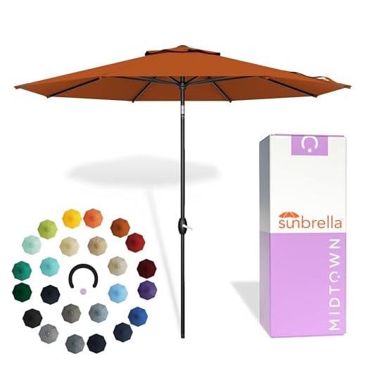 Terracotta Outdoor Patio Umbrella