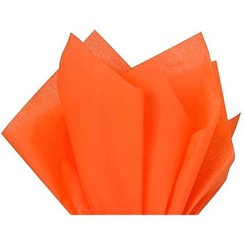 Flexicore Packaging| Gift Wrap Tissue Paper| Size: 15"x20"|100 Count | Orange Cover