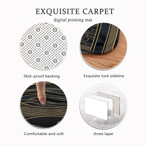 Alfombra de pasillo moderna decorativa para cocina, entrada y lavandería 7
