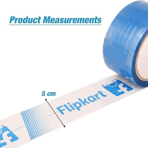 Image of D-fix Bopp Flip kart Branded Printed Packaging Tape 65 Meters in Length 48mm / 02 inch Width - 3 Roll Per Pack Suitable for E-commerce Packaging Material for Small Business
