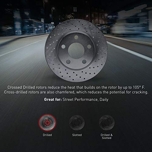 R1 Concepts Front Rear Brakes And Rotors Kit |Front Rear Brake Pads| Brake Rotors And Pads| Ceramic Brake Pads And Rotors |Fits 2015-2020 Ford Mustang #TOP3