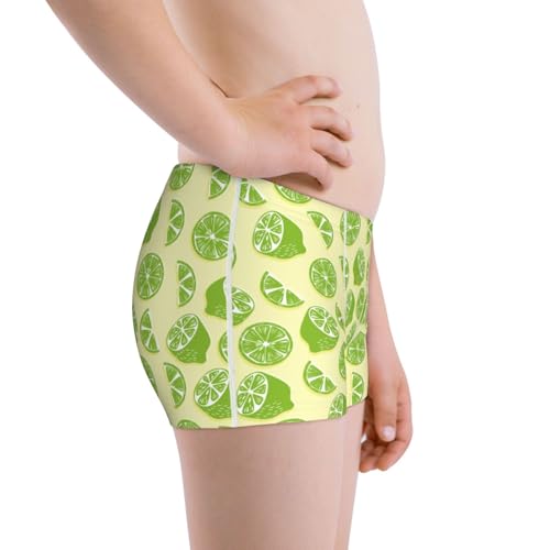 Boys' Cotton Boxer Brief Soft Underwear-Various Lemons2