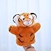 Hand Puppets Tiger Plush Animal Toys Dolls for Imaginative Pretend Play Storytelling Gifts for Kids Boys Girls