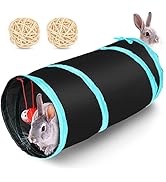 Bunny Tunnel & Tubes 1 Way/S Way/3 Way/4 Way/5 Way Collapsible Rabbit Hideout Guinea Pig Tunnel &...