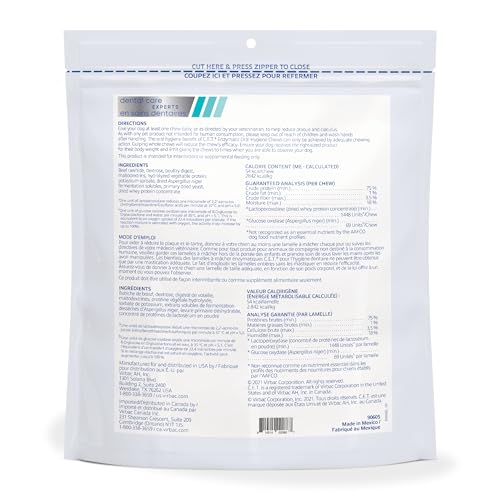 CET-Enzymatic-Oral-Hygiene-Chews-for-Dogs-Plaque-Tartar-Control-Single-Layer-Beefhide-with-Exclusive-Dual-Enzyme-System-Tasty-Chicken-Flavor-Easy-to-Give-Dog-Dental-Chew CET Enzymatic Oral Hygiene Chews for Dogs Plaque Tartar Control Single Layer Beefhide with Exclusive Dual Enzyme System Tasty Chicken Flavor Easy to Give Dog Dental Chew