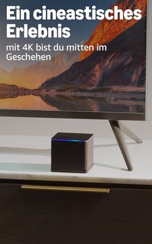 Amazon Fire TV Cube (Neueste Generation) | Streaming-Mediaplayer mit Sprachsteuerung mit Alexa, Wi-Fi 6E, 4K Ultra HD