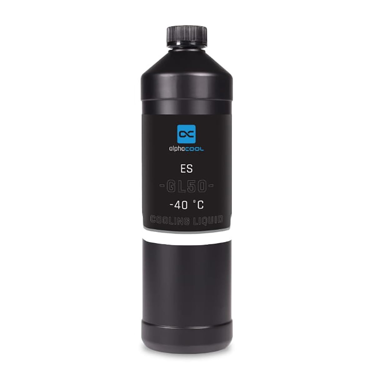 Alphacool ES Liquid GL50 1000ml bottle, blue liquid visible