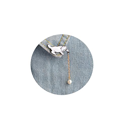 Image of Cute Pins Backpack Pins Alloy Enamel Brooch Cat Funny Cat Brooch Cowboy Badge Pin for Bookbags Clothes /Jackets & Hat Decoration