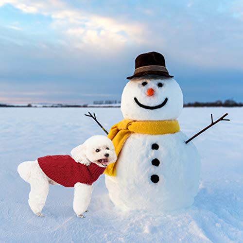 Mihachi Turtleneck Dog Sweater - Winter Coat Apparel Classic Cable Knit Clothes With Leash Hole For Cold Weather, Ideal Gift For Pet In New Year #TOP7