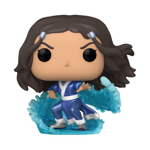 Funko POP! Animation Avatar Katara (Glow in The Dark & Metallic), Exclusive, Blue,white, 3.75 inches