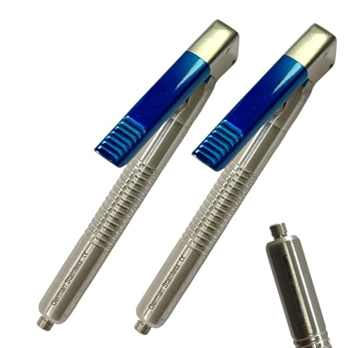 Set of 2 Dental Syringe 1.8CC Cartridge Volume Autoclave Safe German Stainless Steel Pen Type Hand-Held Syringe - Dental Instruments