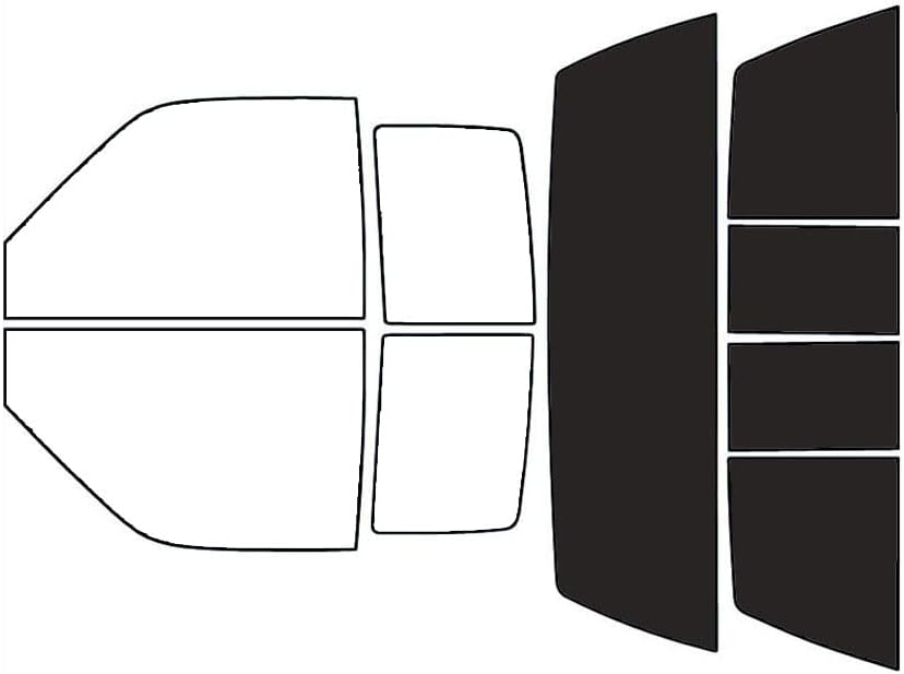 Rvinyl Window Tint Kit Compatible with GMC Sierra 1993-1999 2 Door - Black 20% - Single Ply No Bubble Film - Do it Yourself Vehicle Rear Windshield Precut Kit