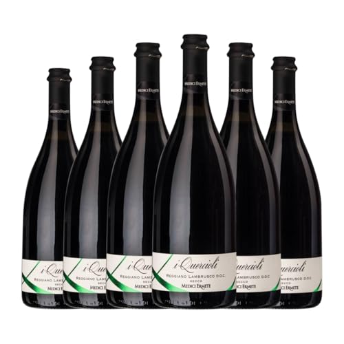 Medici Ermete I Quercioli Lambrusco Reggiano 75 cl Vino tinto (Caja de 6 Botellas de 75 cl)