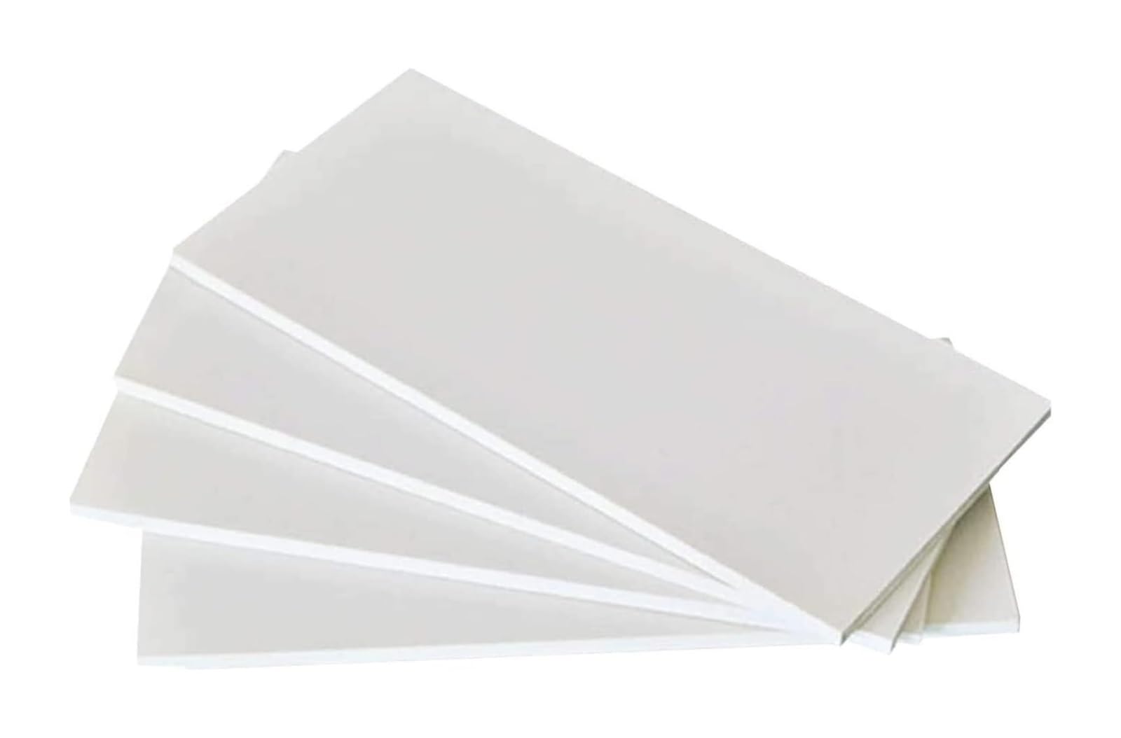 Barre di tubi di plastica, 4 fogli di ABS bianco da 0,5-5 mm for modellismo 7,9 x 11,8 pollici(Thk 2mm)