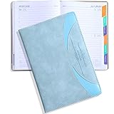 COLAND Wochenkalender 2023 – A5 Terminkalender 21,3 x 14,5 cm (Januar - Dezember 2023), eine Seite pro Tag, geeignet für Schulen, Büro und Familie, Tageskalender 2023(hellblau)