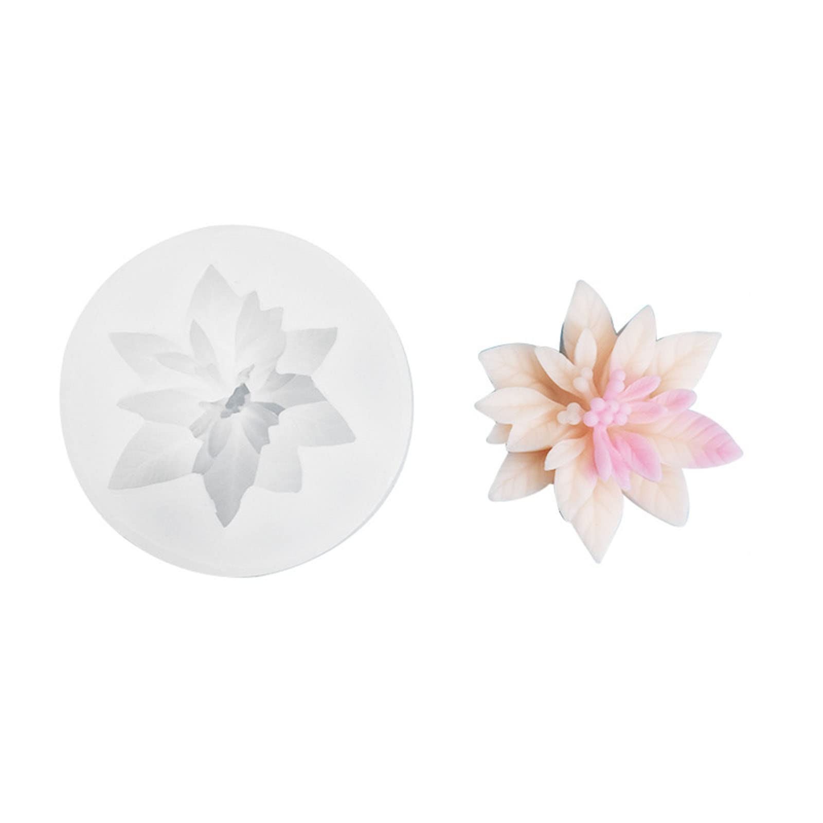 Xinsheinelry Camellia Cake Silicone Molds Manual Desktop Decor Gypsum Epoxy Resin Aromath for Home Decorations Ornaments Decoration Molds for Resin