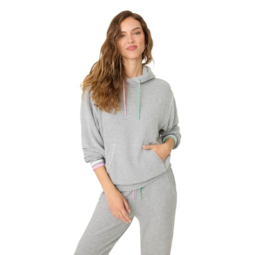 P.J. Salvage Women's Peachy Party Courtside Hoodie, Dark Heather Grey, X-Small by PJ Salvage - Used condition - US$21.06