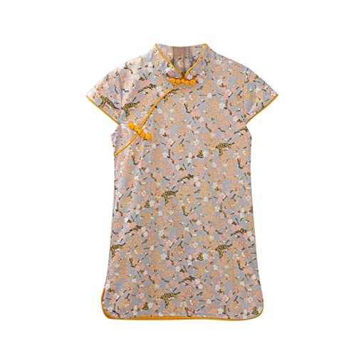 Little Girls Dresses 18 Months to 6 Years Toddler Cheongsam Tang Dresses Sophisticated Fashion Sunsuit Dress