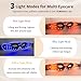 3 Modes Red Light Therapy for Eyes,Under-Eye Red Light Therapy mask Glasses & Light-Based Mask for Treatment of Periorbital Wrinkles,Relieving Eye Fatigue,LED Eye mask EY-20R