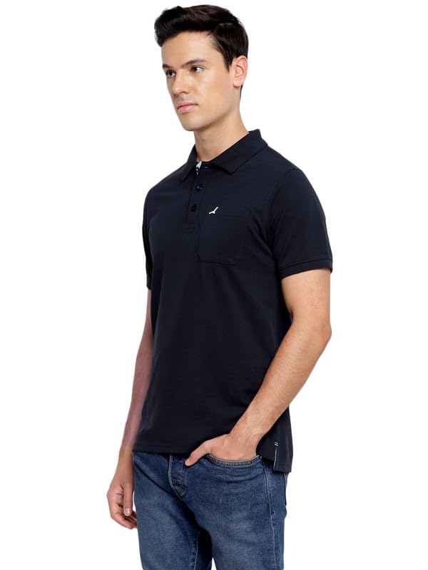 Image of AMERICAN CREW Polo Collar T-Shirt for Men with Pocket