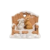  Goebel Weihnachten Verliebte Häschen Bunt