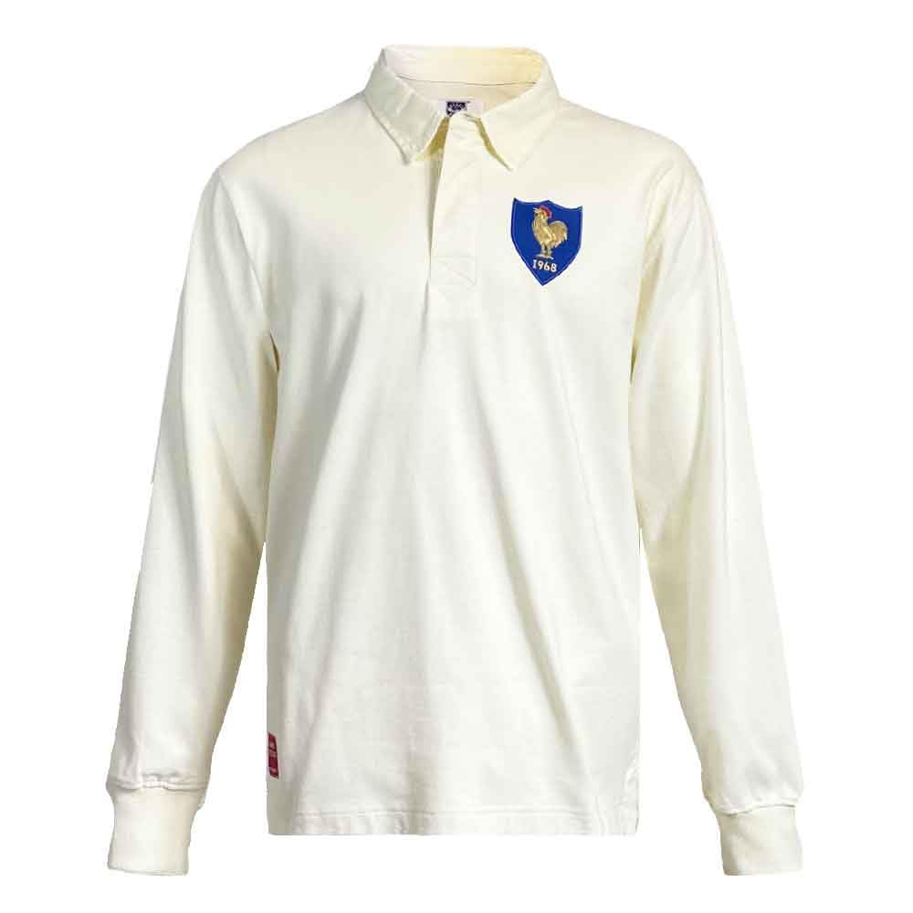 Ellis 1871 Rugby Men's Beige France Rugby Shirt 1968 Grand Slam