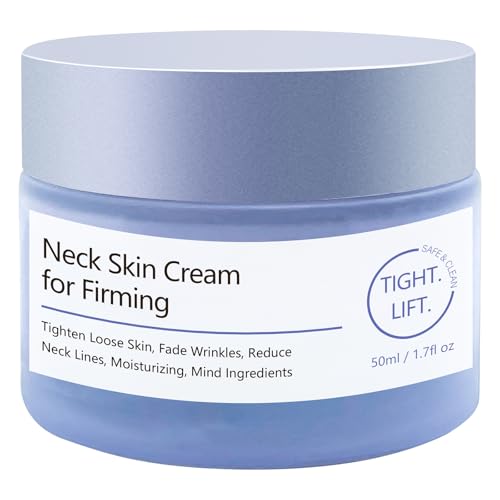 Hywestger Neck Firming Cream, Tighten and Lift Neck Cream, Anti-Aging Neck Creams for Tightening Sagging Skin and Hydrating, Help Reduce Fine Lines & Wrinkles - 1.7 oz