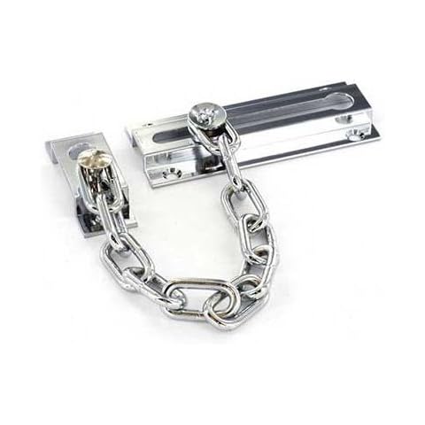 Securit S1621 DOOR CHAIN LOCK WITH SCREWS, Silver Cover