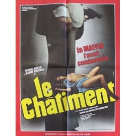 Affiche Le Châtiment 1975 souvenir cinéma vintage Karin Shubert 60X80cm
