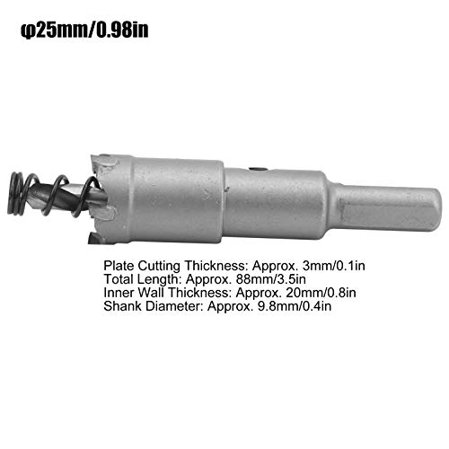 Cortador de broca de carburo cementado 25 mm miniatura 6