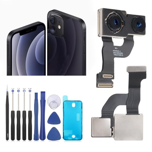 Main Rear Camera for iPhone 12 Module 12MP Camera Replacement for iPhone 12 Back Camera Replacement for iPhone 12 Camera Rear Parts with Repair Tools for iPhone 12 A2403 A2172 A2402 A2404