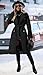 SAUKOLE Women's Wool Blend Coat Fashion Midi Long Winter Chunky Warm Pea Coat Jackets Outerwear With Belt