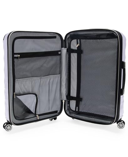 Image of Kenneth Cole REACTION Diamond Tower Collection Lightweight Hardside Expandable 8-Wheel Spinner Travel Luggage, Lavender, 24-Inch Checked