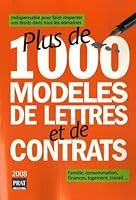 PLUS DE 1000 MODELES DE LETTRES ET DE CONTRATS 2008 2858909989 Book Cover