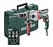 Produktbild Metabo 600782900 Schlagbohrmaschine SBE 850-2 inkl. Bohrerset | Schnellspannfutter Futuro Plus, Handgriff, Anschlag, Koffer | V Elektronik/S Automatic/Rechts-Linkslauf (850 W / 36 Nm)
