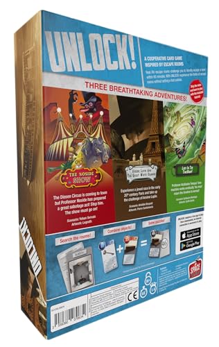 UNLOCK! Timeless Adventures Card Game - Escape Room-Inspired Cooperative Adventure, Fun Family Game for Kids and Adults, Ages 10+, 1-6 Players, 1 Hour Playtime, Made by Space Cowboys - Thumbnail 4