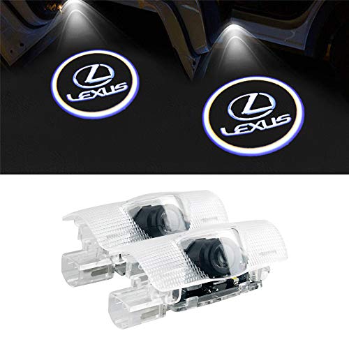 LIKECAR 2 pcs lumières de Porte projecteur de Voiture Car LED Bienvenue Logo Voiture fantôme Ombre Bienvenue lumière (Benz S-2)