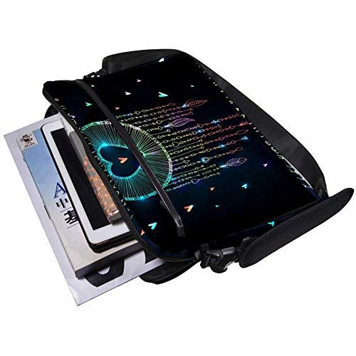 Sacoche pc 14'' 15'' attrape-rêves scintillant cœur protège vos projets avec douceur