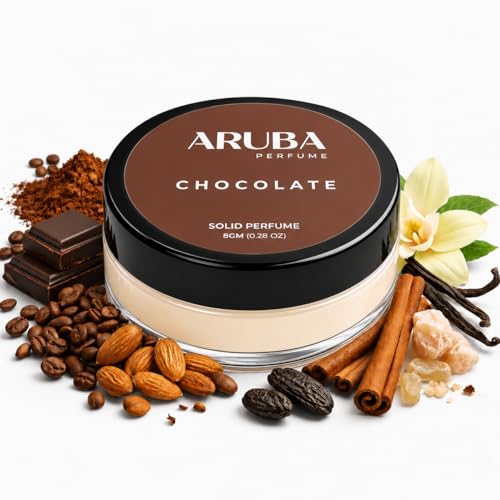 Image of Set of 3 Alcohol Free Aqua Blue |Chocolate | Strawberry. Solid Perfumes | Wax Perfumes for Men & Women | Cologne | Strong & Lasting Fragrance | Gifting Pack for Him & Her