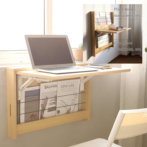 Bureau flottant rabattable idéal pour chambre et studio d'étudiant - 2