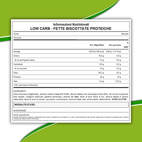 WHY NATURE FETTE BISCOTTATE PROTEICHE - Snack Proteici Senza Glutine - Ideali Con Crema Proteica - Gusto Naturale - 120 gr - 5