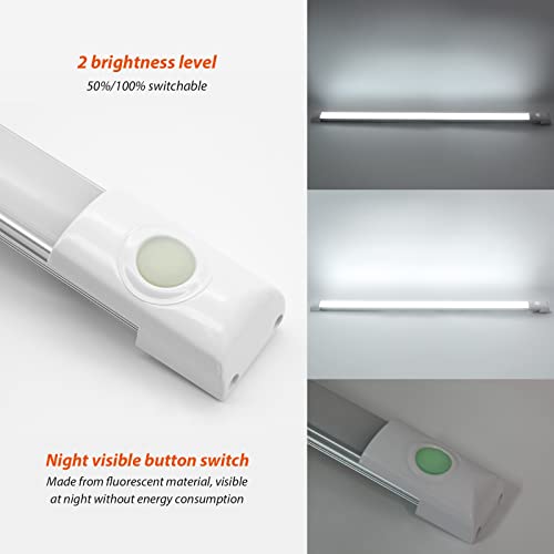 Dream lighting 12V LED Under-Cabinet Strip Light with Switch 24" Cool White for RV, Car, Marine, Camper and Motorhome
