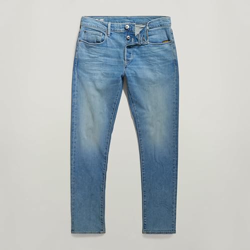 G-STAR Raw - Mens 3301 Slim Jeans, Color Sun Faded Waterside, Size: 27W x 32L4