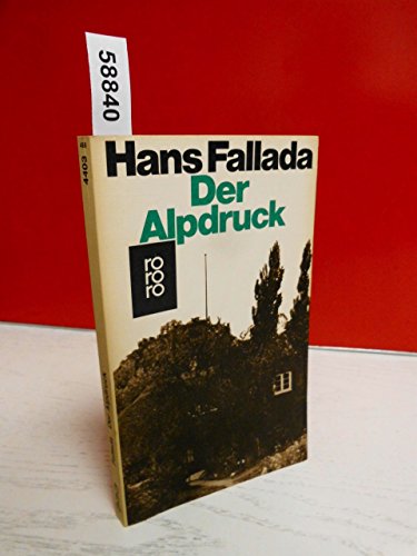 Der Alpdruck. Roman 3499144034 Book Cover